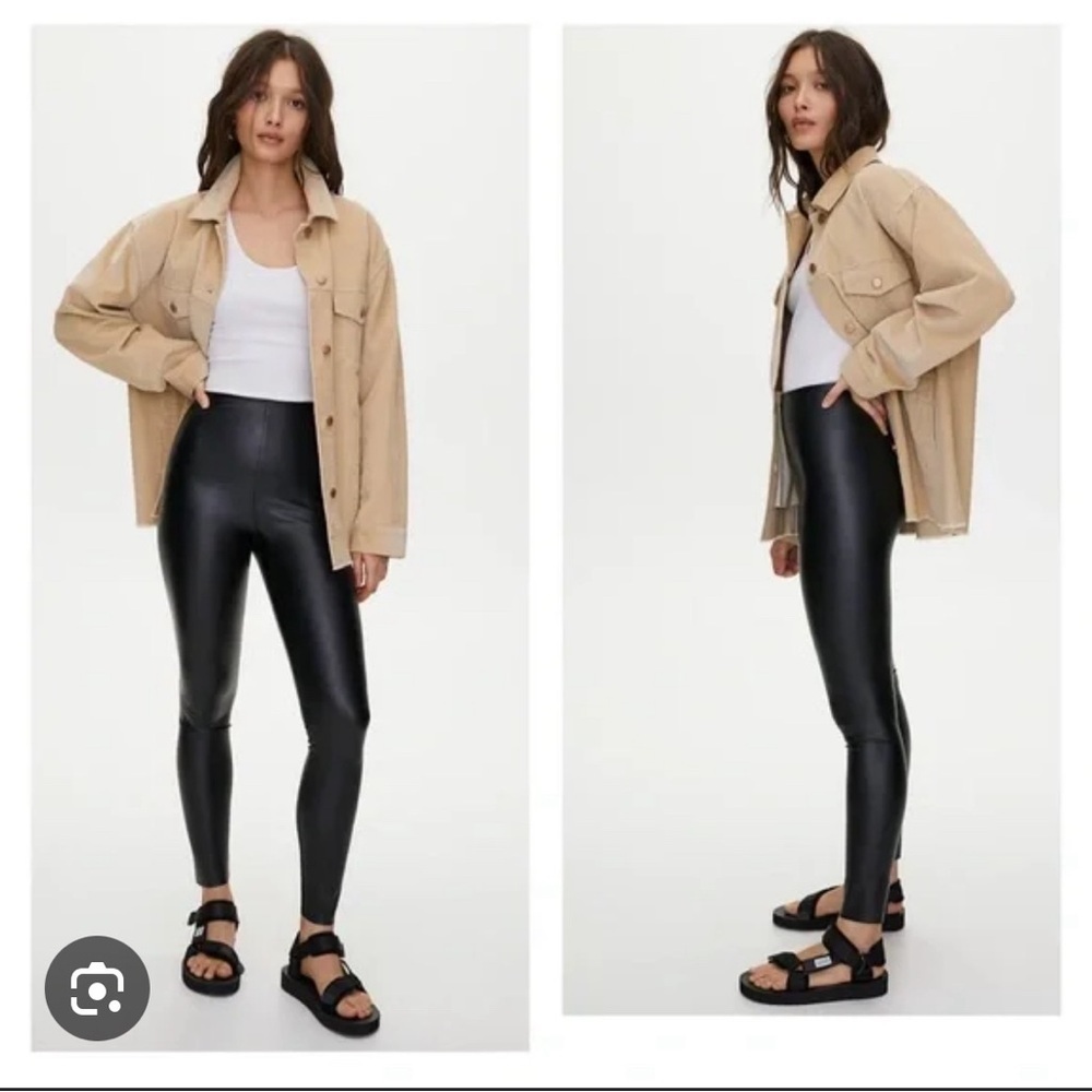 NWT Wilfred Free Jemma Faux Leather Pants Black Size XS